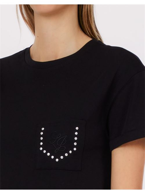 Black t shirt Liu Jo | WA6372JS923.P9443